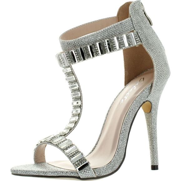 Mark and Maddux Wendy-05 Silver Womens sandals 8 NEW - Picture 1 of 4